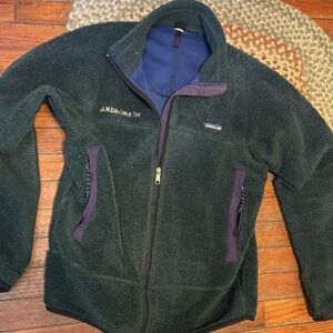 Patagonia fleece retro X has been monogrammed vintage 90s